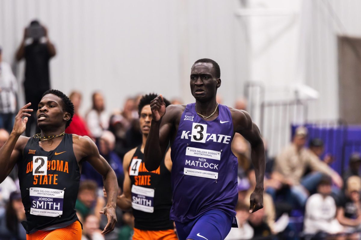 Freshman Nen Matlock ran in the men's 600-yard, finishing with a time of 1:09.48. 