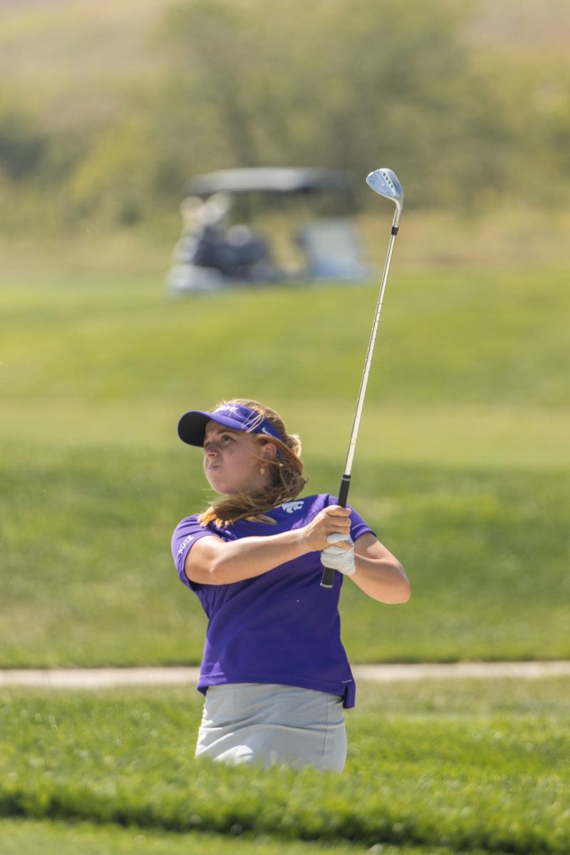 Junior golfer Carla Bernat practices at Colbert Hills on Sept. 5, 2023. Bernat claimed the individual title at the Liz Murphey Collegiate Classic and earned her second invitation to the Augusta National Women's Amateur.