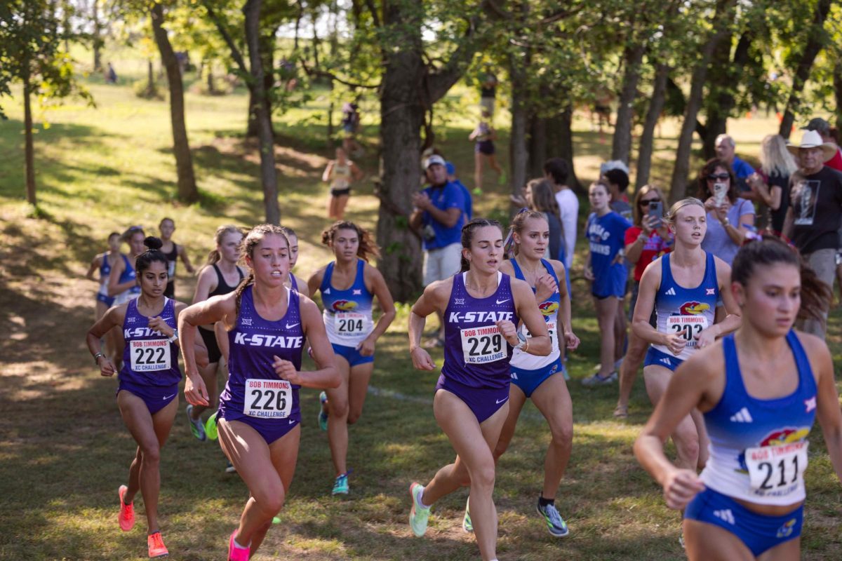 K-State cross country competes among the pack at the 2023 Bob Timmons invite. (Archive Photo by Julia Smith | Collegian Media Group)