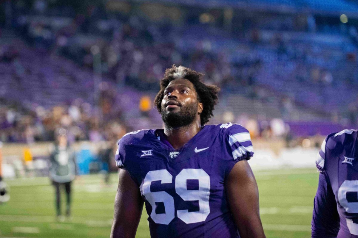 Offensive lineman Taylor Poitier reacts after a loss to Arizona State at home on Saturday. 